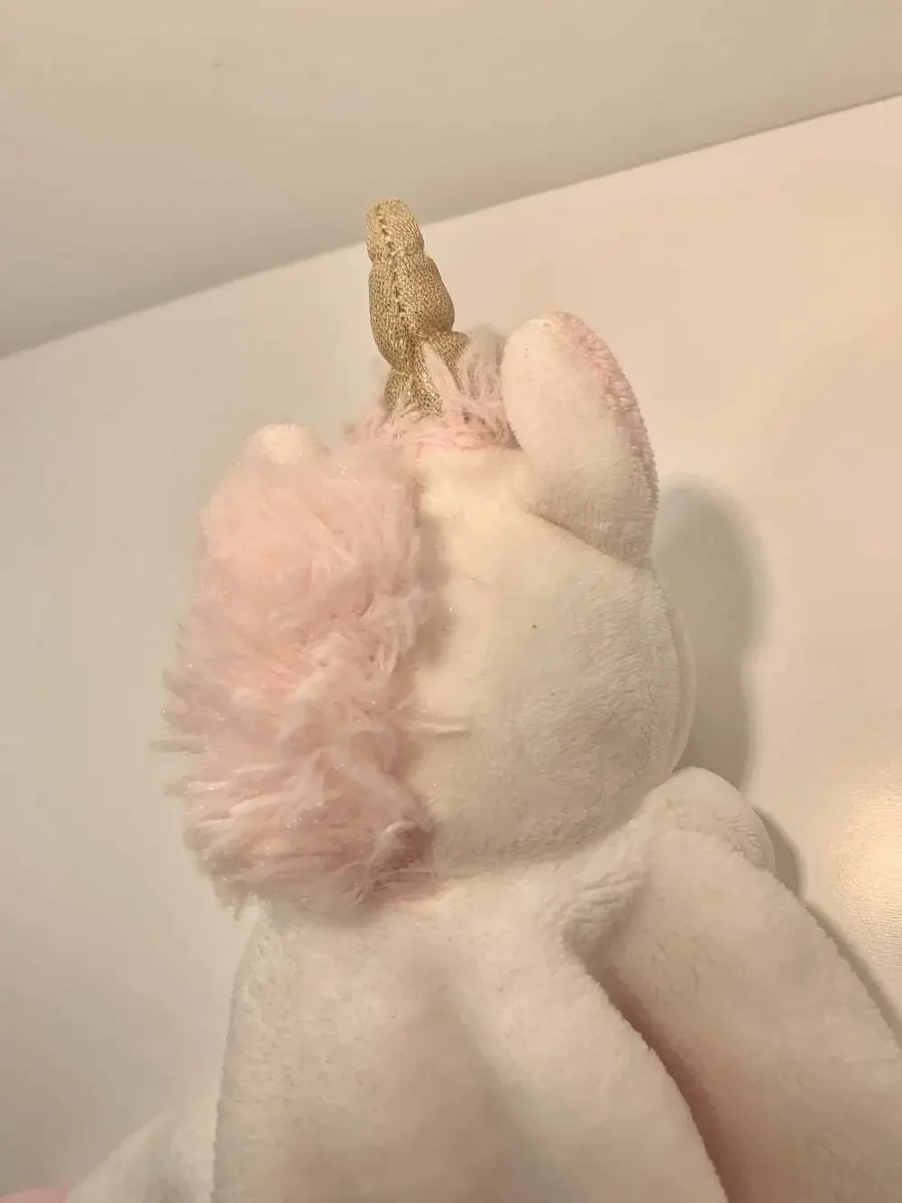Carter's Unicorn white and pink satin lovey lovie